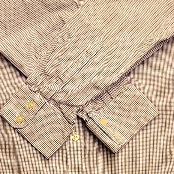 CHARLES TYRWHITT Extra Slim Fit Micro Plaid Long-sleeved Button-down Shirt,17/35 - Picture 5 of 13